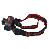 LED Headlight USB Charging Adjustable Zoom Dual Light Sources Waterproof Portable Headlight for Fishing Running