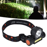 Headlamp LED COB Dual Use Adjustable USB Rechargeable Waterproof LED Headlamp for Outdoor Camping Hunting Fishing - Extra Image