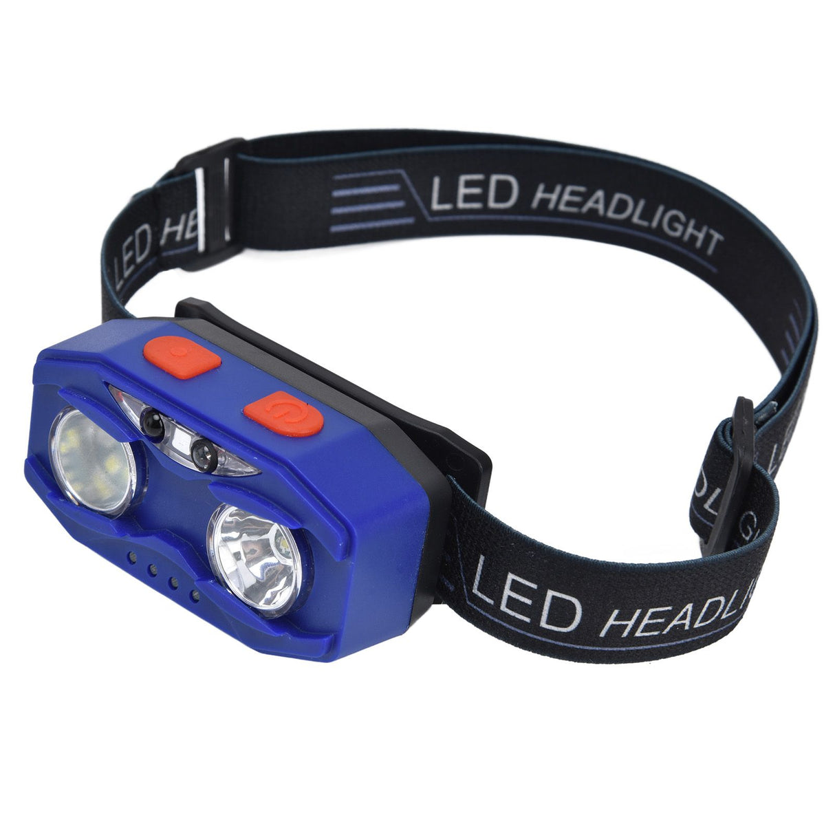 LED Headlamp Smart Switch Waving Induction USB Charging Waterproof Dual Light Source Adjustable Headband Light