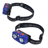 LED Headlamp Smart Switch Waving Induction USB Charging Waterproof Dual Light Source Adjustable Headband Light - Low Angle