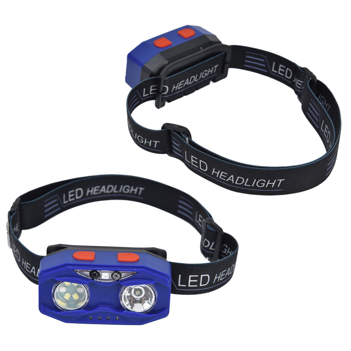 LED Headlamp Smart Switch Waving Induction USB Charging Waterproof Dual Light Source Adjustable Headband Light