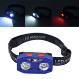 LED Headlamp Smart Switch Waving Induction USB Charging Waterproof Dual Light Source Adjustable Headband Light - Extra Image