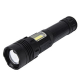 Glare Flashlight Super Bright Waterproof Zoomable with Power Display for Outdoor