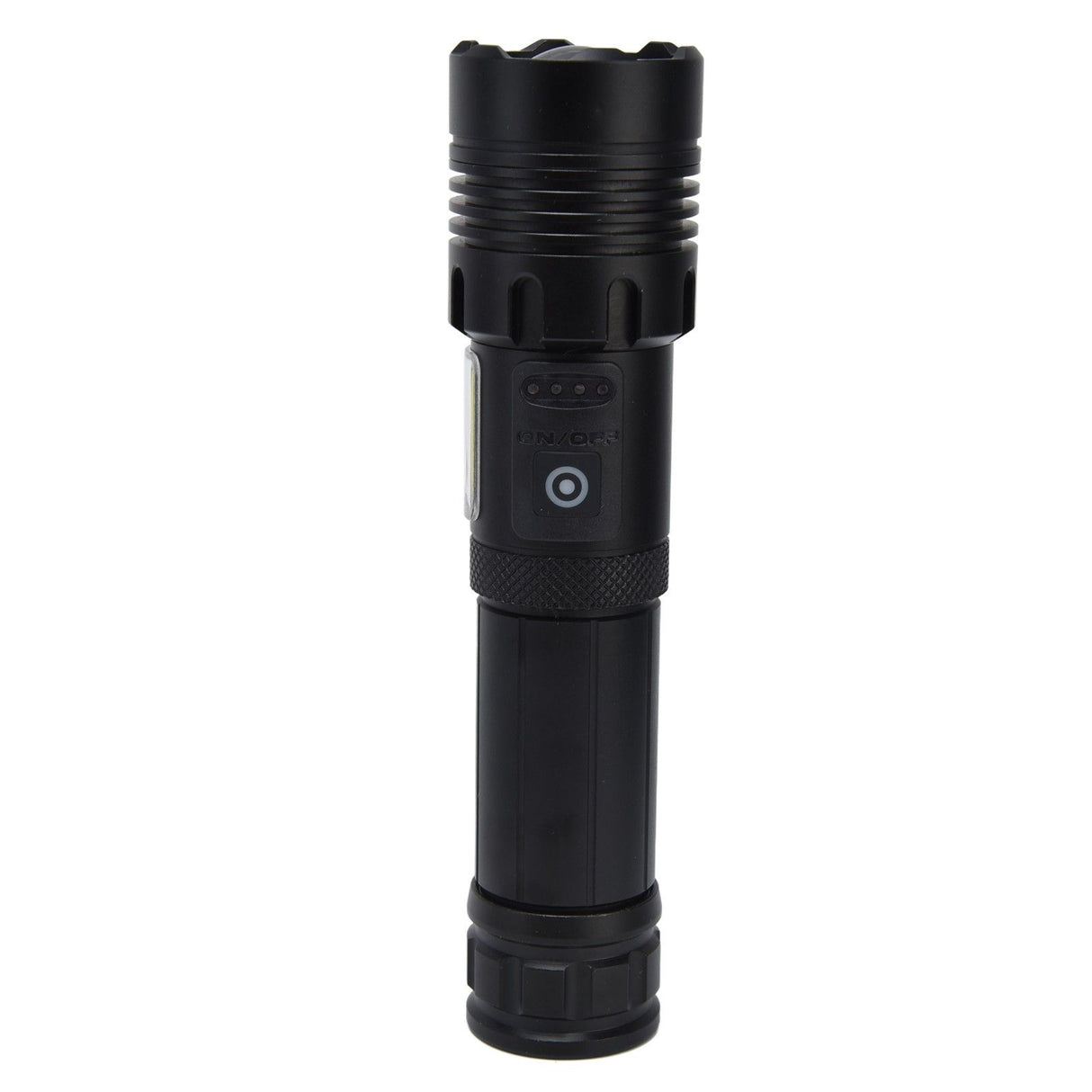 Glare Flashlight Super Bright Waterproof Zoomable with Power Display for Outdoor