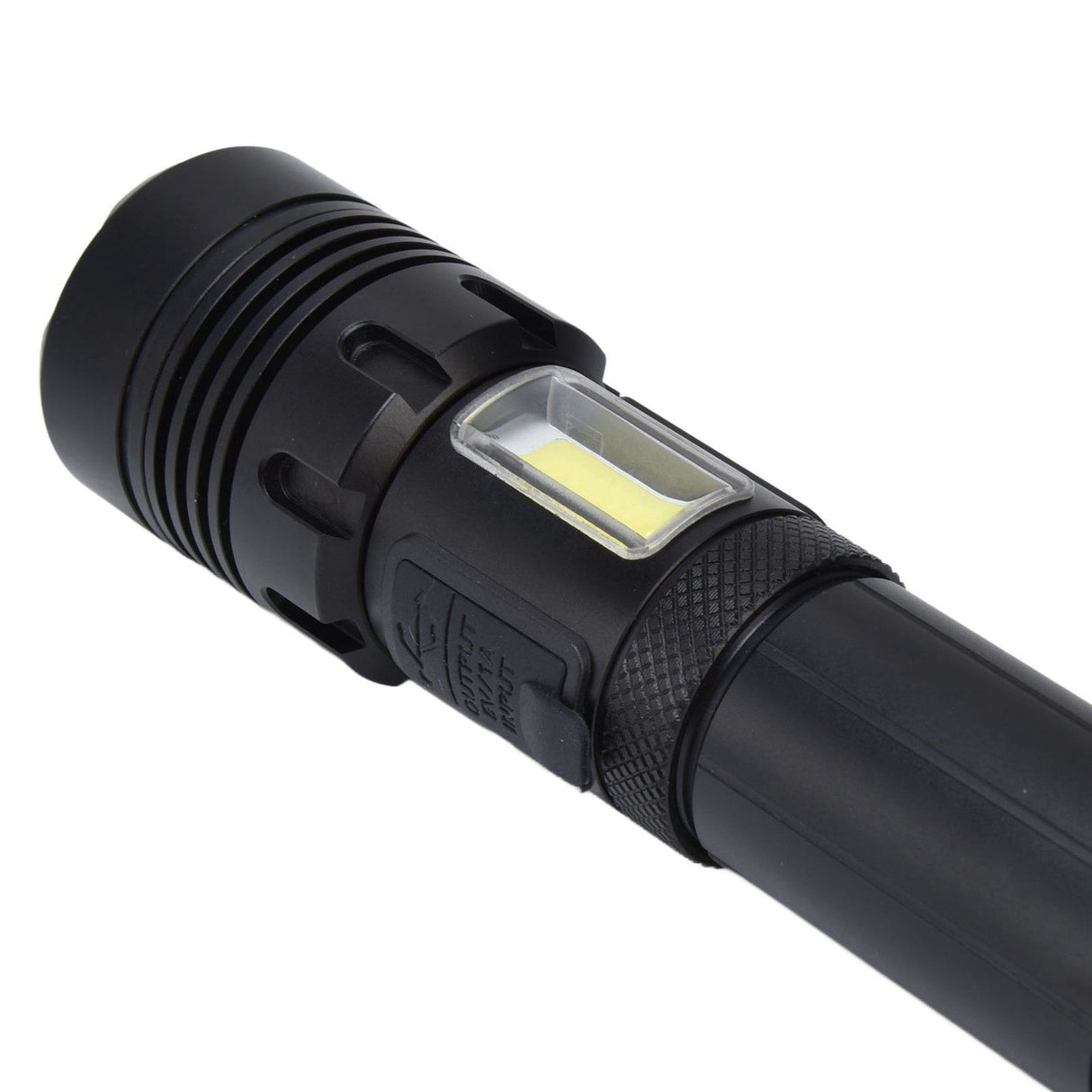 Glare Flashlight Super Bright Waterproof Zoomable with Power Display for Outdoor