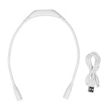 Neck Light USB Rechargeable 3 Brightness Levels 360° Flexible LED Neck Reading Lamp for Running RepairingWhite