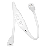 Neck Light USB Rechargeable 3 Brightness Levels 360° Flexible LED Neck Reading Lamp for Running RepairingWhite