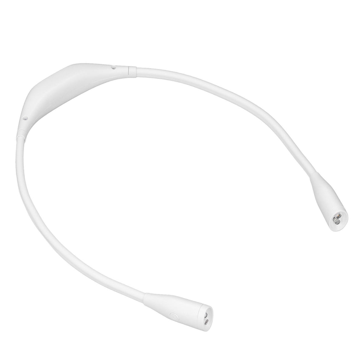 Neck Light USB Rechargeable 3 Brightness Levels 360° Flexible LED Neck Reading Lamp for Running RepairingWhite