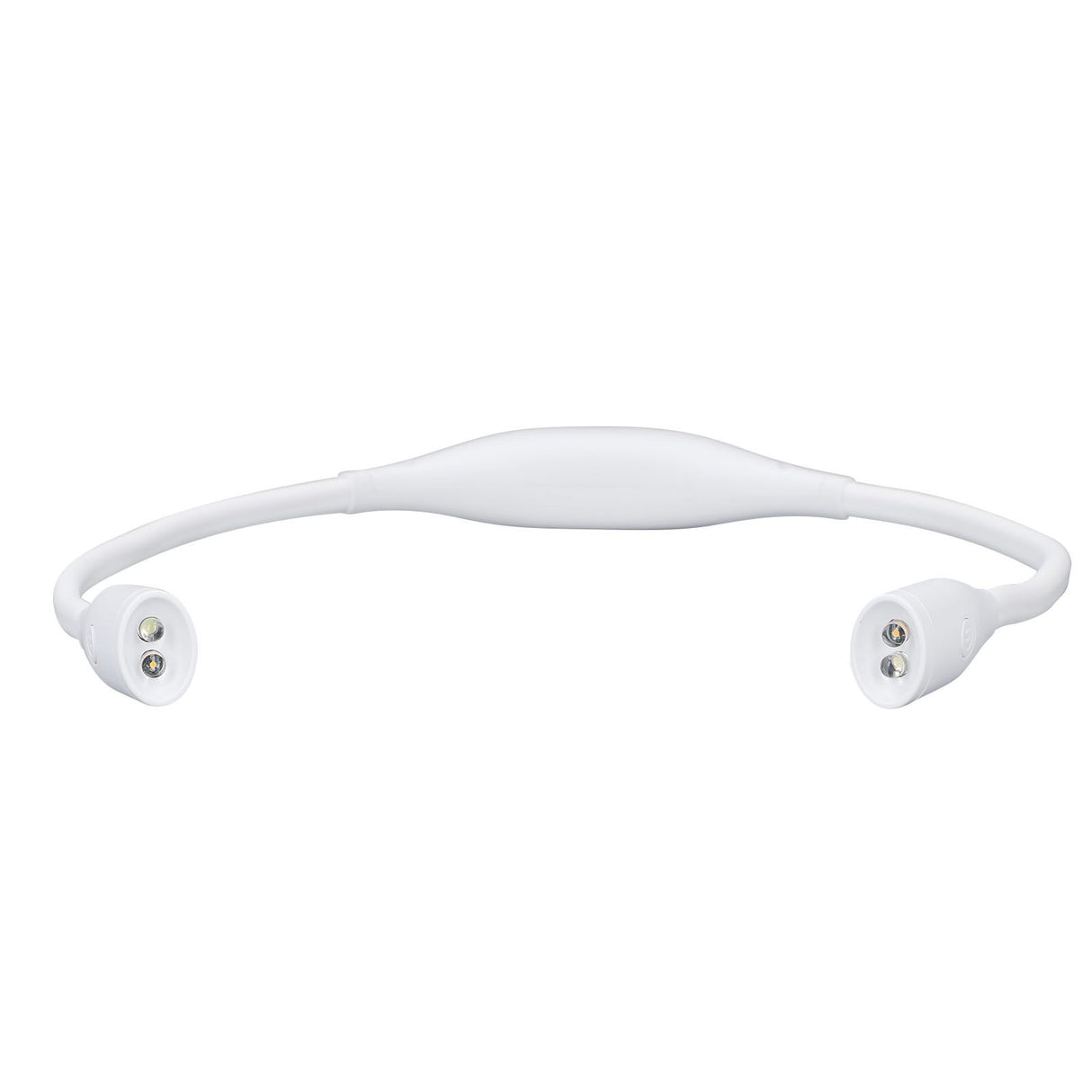 Neck Light USB Rechargeable 3 Brightness Levels 360° Flexible LED Neck Reading Lamp for Running RepairingWhite