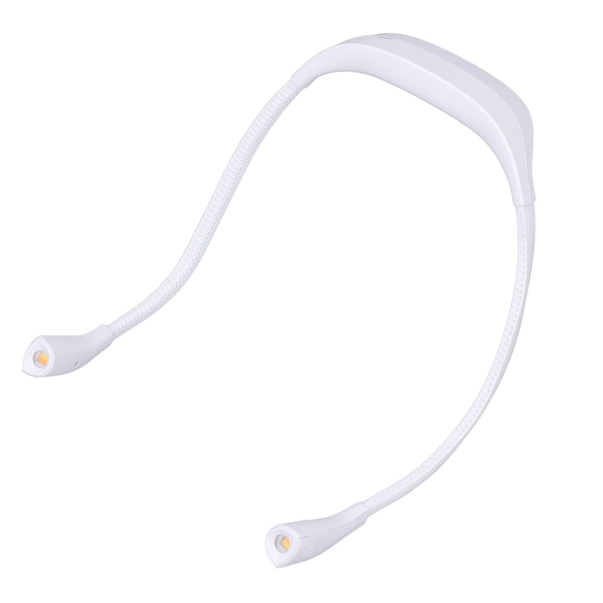 Neck Book Light USB Rechargeable Portable LED Neck Hanging Lamp for Reading RepairmentWhite