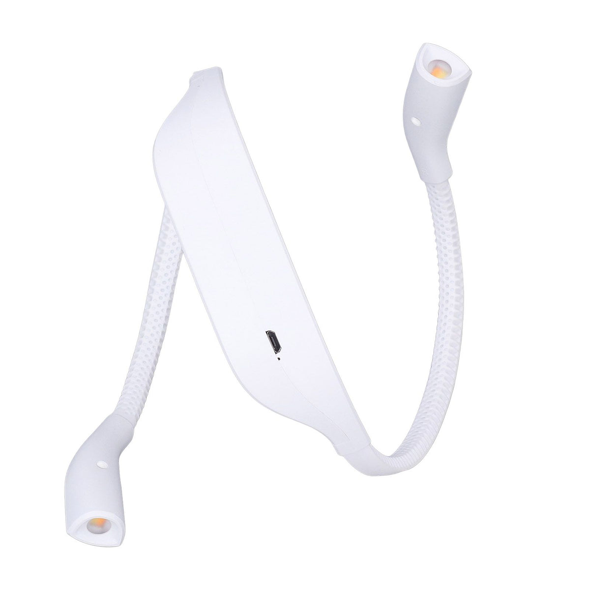 Neck Book Light USB Rechargeable Portable LED Neck Hanging Lamp for Reading RepairmentWhite