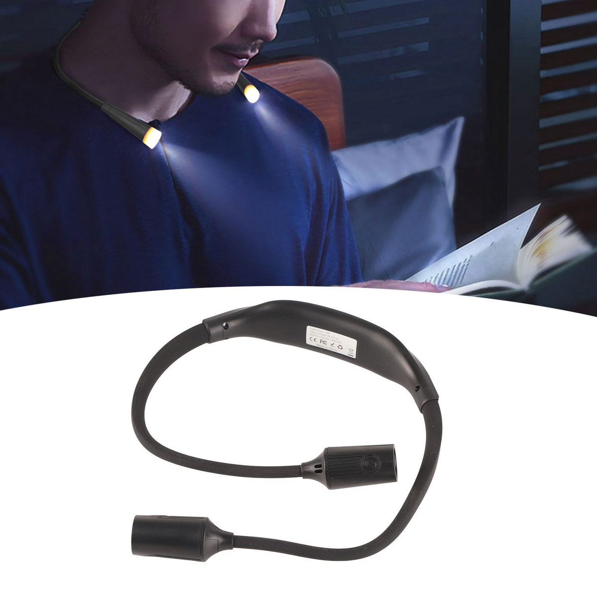 Neck Reading Light Rechargeable Adjustable Portable LED Hanging Neck Light for Reading Outdoor