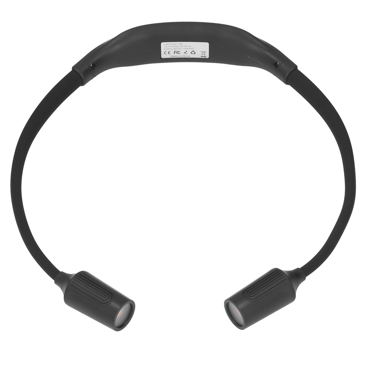 Neck Book Light Type C Charging LED Neck Reading Light with 4 LED Beads and 3 Light Sources for Night Running Camping