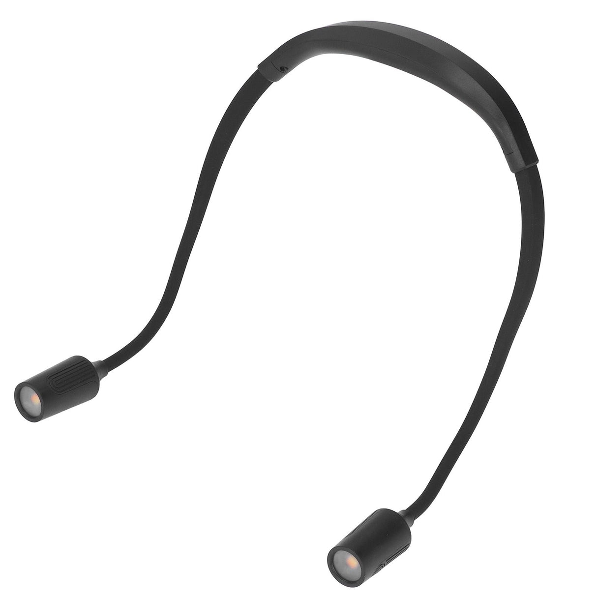 Neck Book Light Type C Charging LED Neck Reading Light with 4 LED Beads and 3 Light Sources for Night Running Camping