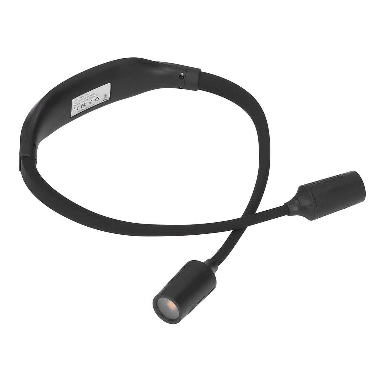 Neck Book Light Type C Charging LED Neck Reading Light with 4 LED Beads and 3 Light Sources for Night Running Camping