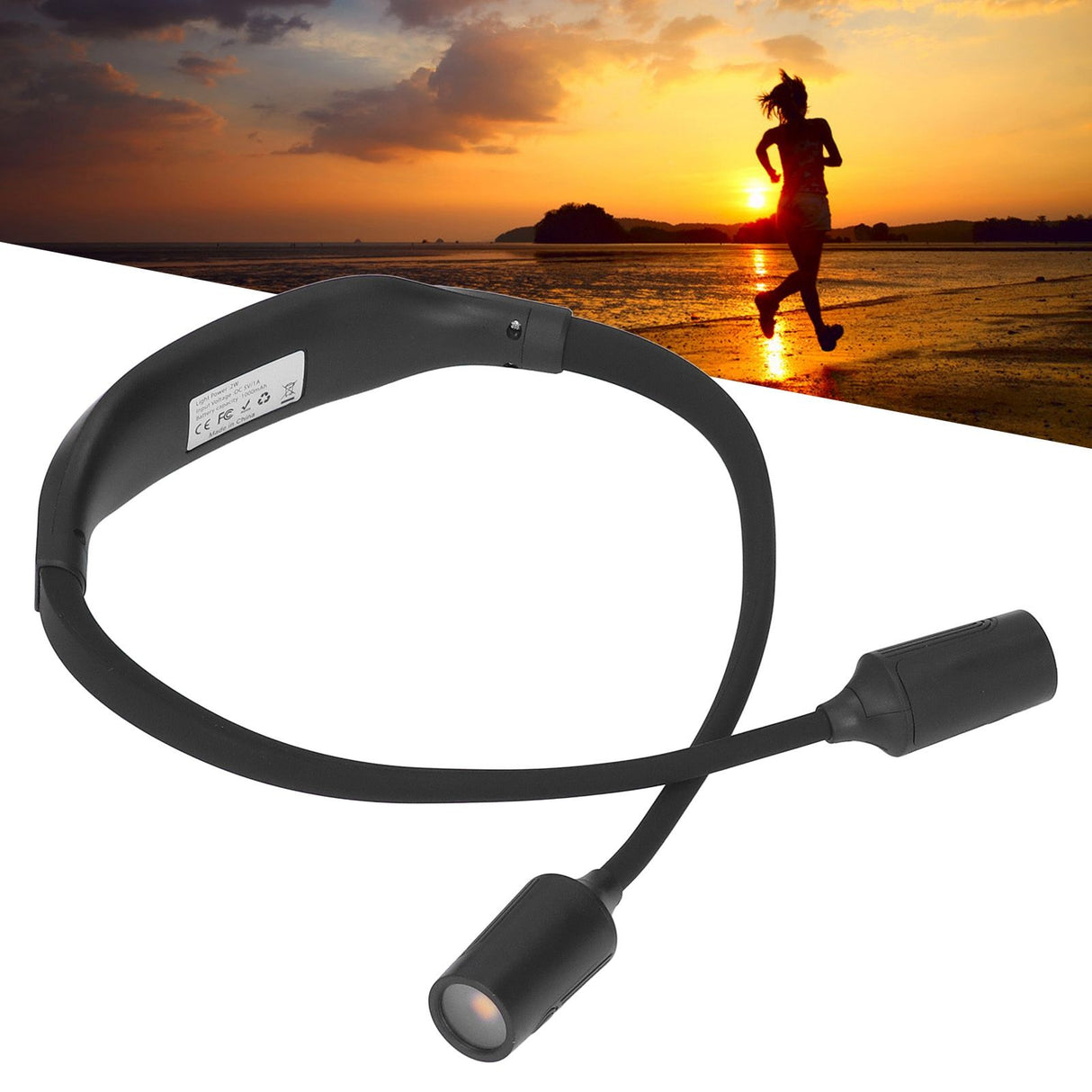 Neck Book Light Type C Charging LED Neck Reading Light with 4 LED Beads and 3 Light Sources for Night Running Camping