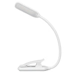 LED Desk Lamp Clip Design Three Level Adjustment Mini Foldable White USB Touch Table Light