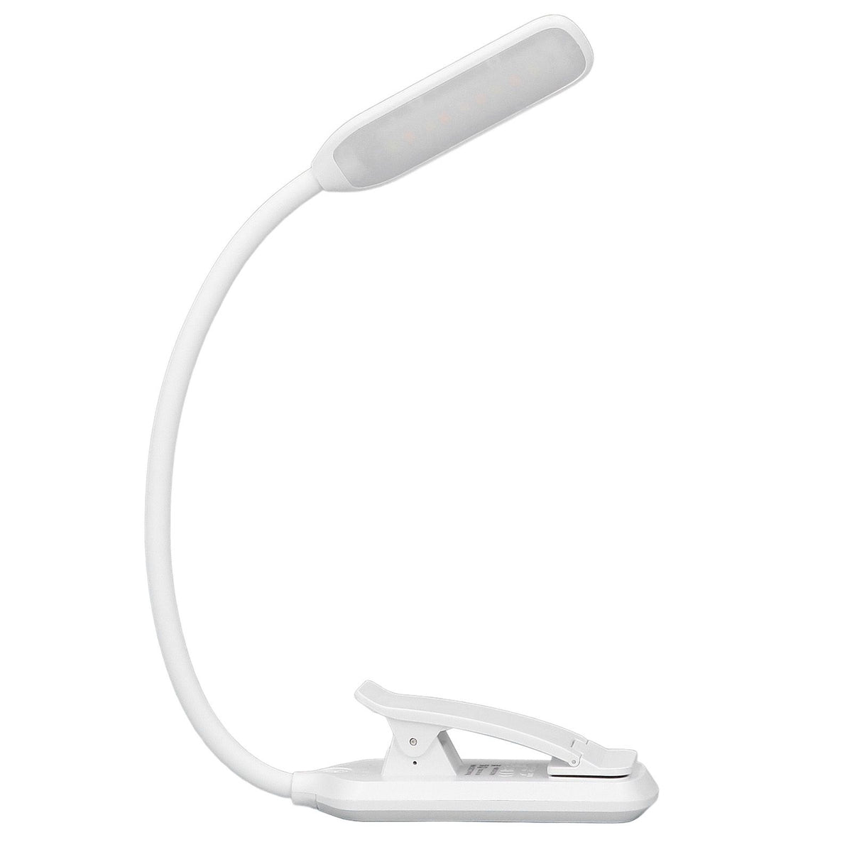 LED Desk Lamp Clip Design Three Level Adjustment Mini Foldable White USB Touch Table Light