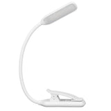 LED Desk Lamp Clip Design Three Level Adjustment Mini Foldable White USB Touch Table Light