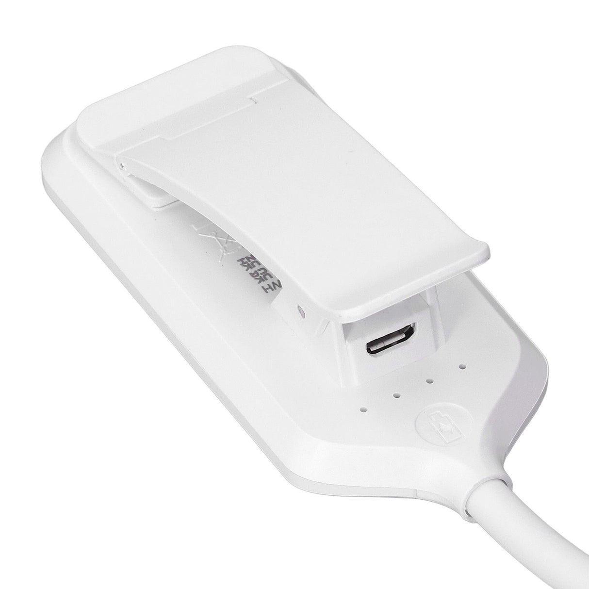 LED Desk Lamp Clip Design Three Level Adjustment Mini Foldable White USB Touch Table Light