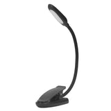 Clip On Light Reading Light 6 LED USB Charging Desk Lamp with 360° Flexible Gooseneck Clamp for Desk Headboard