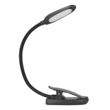 Clip On Light Reading Light 6 LED USB Charging Desk Lamp with 360° Flexible Gooseneck Clamp for Desk Headboard