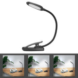 Clip On Light Reading Light 6 LED USB Charging Desk Lamp with 360° Flexible Gooseneck Clamp for Desk Headboard - Extra Image