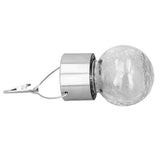 Hanging Solar Lights Glass Ball Shape Crack Pattern Energy Saving Solar Charging Automatic Sensing Bulbs for Outdoor