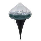 Solar Lawn Light Unique Diamond Design Waterproof LED Ground Insert Lamp for Courtyards Gardens Parks