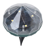 Solar Lawn Light Unique Diamond Design Waterproof LED Ground Insert Lamp for Courtyards Gardens Parks - Front View