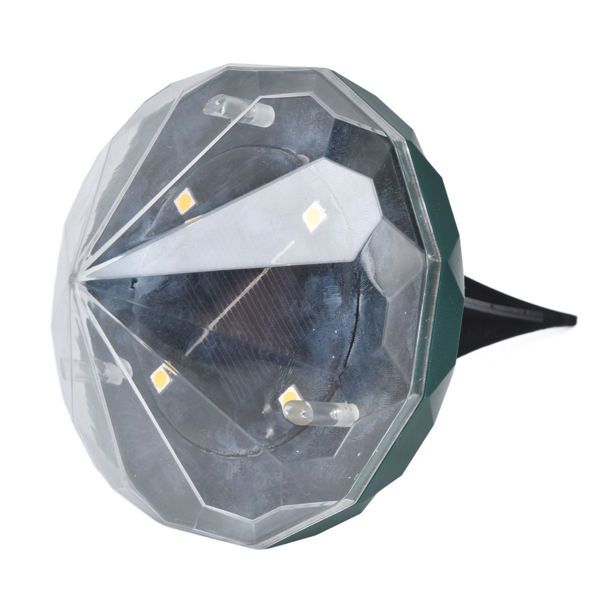 Solar Lawn Light Unique Diamond Design Waterproof LED Ground Insert Lamp for Courtyards Gardens Parks