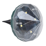 Solar Lawn Light Unique Diamond Design Waterproof LED Ground Insert Lamp for Courtyards Gardens Parks