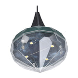 Solar Lawn Light Unique Diamond Design Waterproof LED Ground Insert Lamp for Courtyards Gardens Parks - Rear View