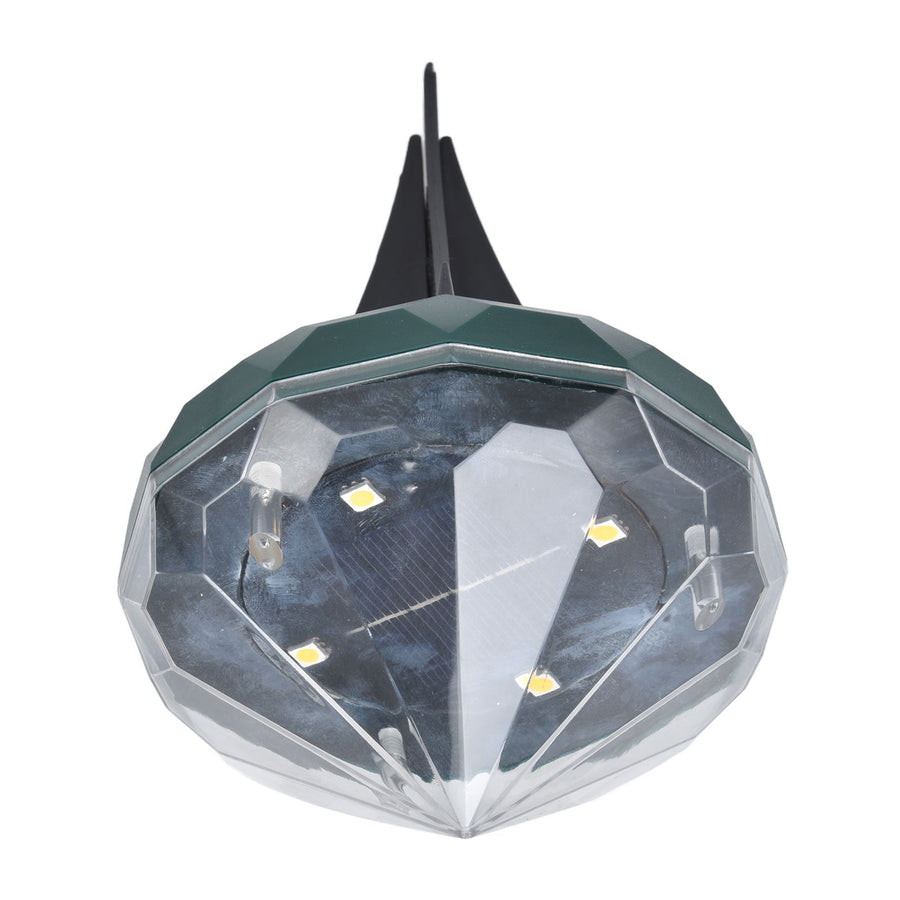 Solar Lawn Light Unique Diamond Design Waterproof LED Ground Insert Lamp for Courtyards Gardens Parks