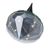 Solar Lawn Light Unique Diamond Design Waterproof LED Ground Insert Lamp for Courtyards Gardens Parks - Low Angle