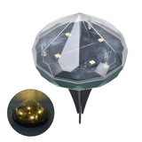 Solar Lawn Light Unique Diamond Design Waterproof LED Ground Insert Lamp for Courtyards Gardens Parks - Extra Image