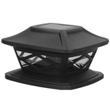 2set Solar Post Lights LED Lamp Beads 2 Color Lighting Rechargeable IP44 Waterproof PC Shell Fence Lights for Outdoor