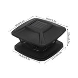 2set Solar Post Lights LED Lamp Beads 2 Color Lighting Rechargeable IP44 Waterproof PC Shell Fence Lights for Outdoor - Extra Image