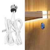 Cabinet Lamp Switch Embedded Installation Touch Light Switch with Blue Light Display DC 5V-24V