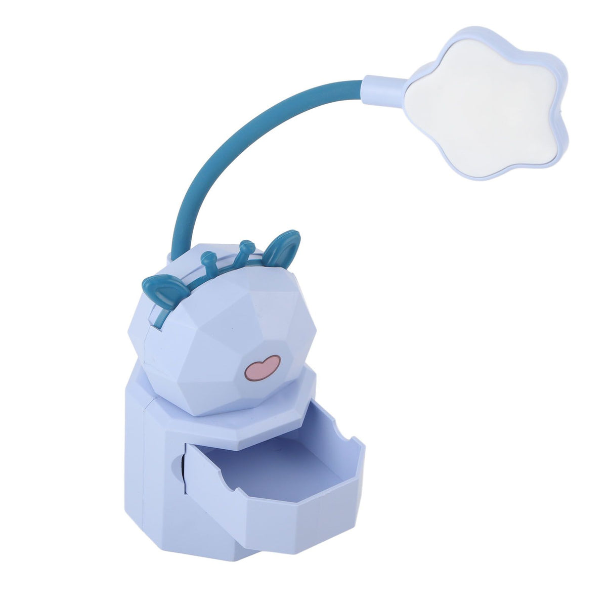 Kids Reading Light Cute Design USB Charging Warm Light 360 Degrees Gooseneck Adjustment Safe Material Kids LampPurple