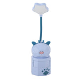 Kids Reading Light Cute Design USB Charging Warm Light 360 Degrees Gooseneck Adjustment Safe Material Kids LampPurple