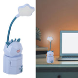 Kids Reading Light Cute Design USB Charging Warm Light 360 Degrees Gooseneck Adjustment Safe Material Kids LampPurple