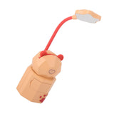 LED Cartoon Desk Lamp Eye Protection Reading Night Light USB Charging Table Lamp for Bedroom DormitoryYellow