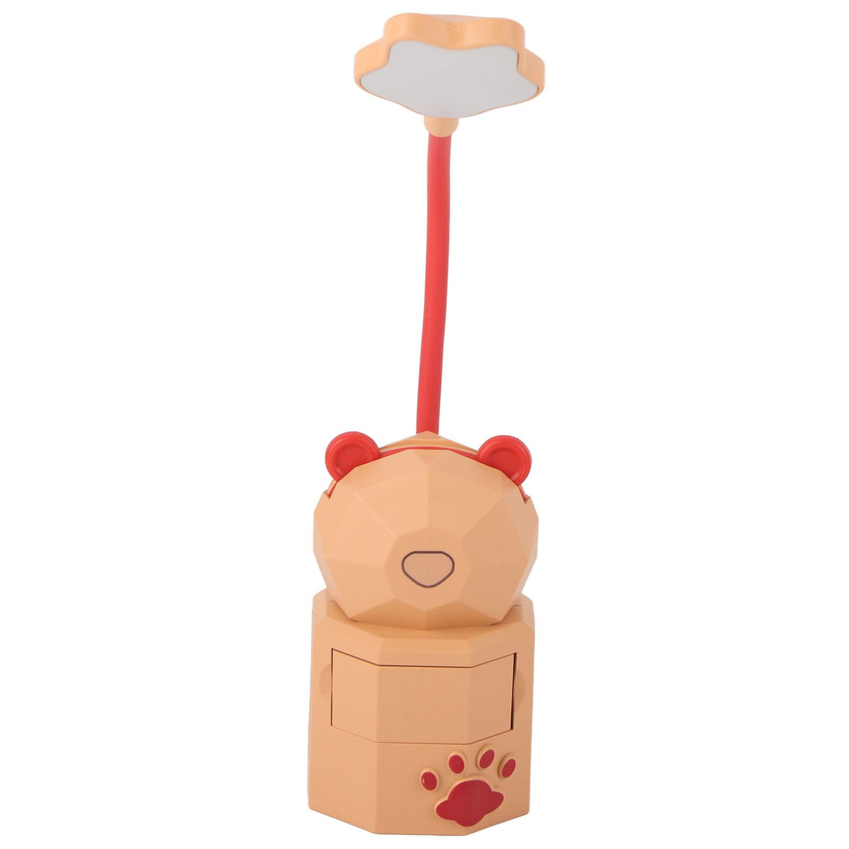 LED Cartoon Desk Lamp Eye Protection Reading Night Light USB Charging Table Lamp for Bedroom DormitoryYellow