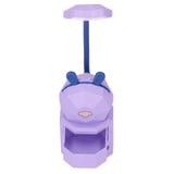 Kids Reading Light Cartoon Bunny USB Charging Omnidirectional Gooseneck Safe Durable Storage Box Warm Light Kids Desk LampPurple - 45-Degree Angle