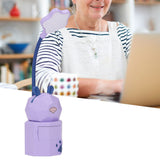 Kids Reading Light Cartoon Bunny USB Charging Omnidirectional Gooseneck Safe Durable Storage Box Warm Light Kids Desk LampPurple