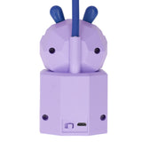 Kids Reading Light Cartoon Bunny USB Charging Omnidirectional Gooseneck Safe Durable Storage Box Warm Light Kids Desk LampPurple - Extra Image