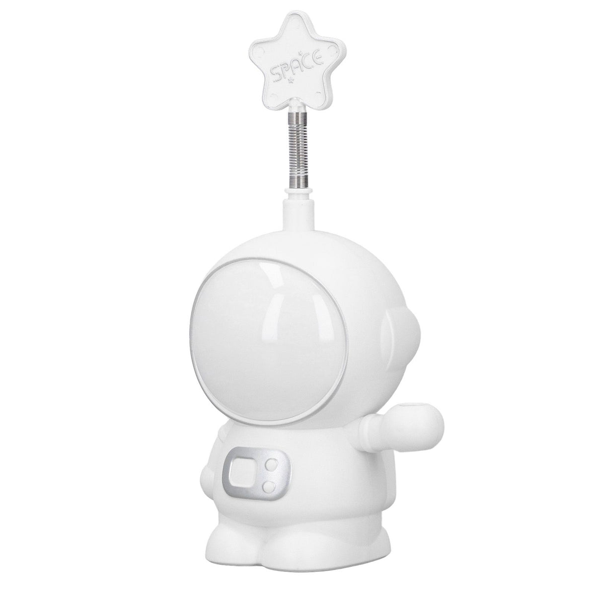 LED Desk Lamp 2 Lighting Modes Eye Protection USB Charging Astronaut Night Light with Pencil Sharpener for Home DeskWhite