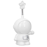 LED Desk Lamp 2 Lighting Modes Eye Protection USB Charging Astronaut Night Light with Pencil Sharpener for Home DeskWhite - Top-Down View