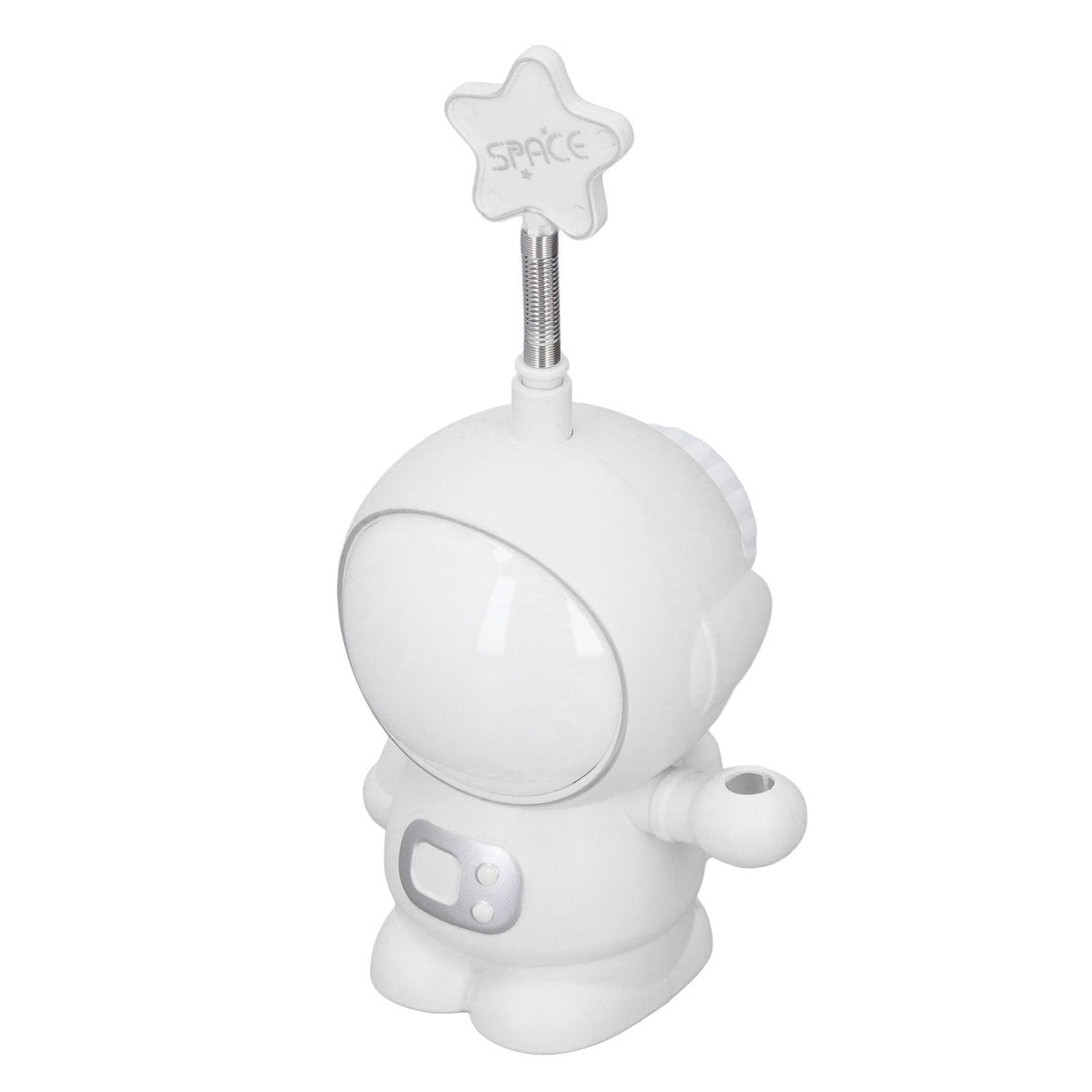 LED Desk Lamp 2 Lighting Modes Eye Protection USB Charging Astronaut Night Light with Pencil Sharpener for Home DeskWhite